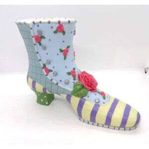Shannon Mc Graw Two's Company Victorian Boot Trinket Holder preowned